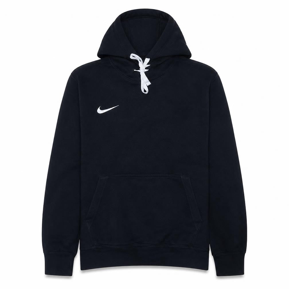 Front view of Nike Men's Black Pullover Hoodie M Regular Fit Fleece Sweatshirt
