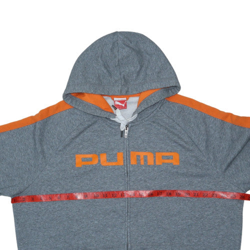 Puma Men's Grey Full Zip Hoodie XL Sportswear Sweatshirt