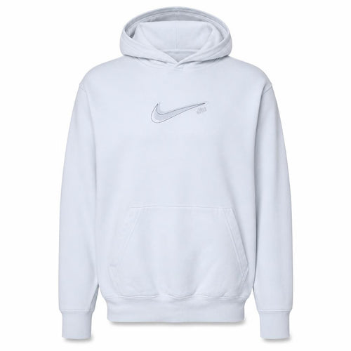 Nike Men's White Pullover Hoodie M Regular Fit Sports Fleece