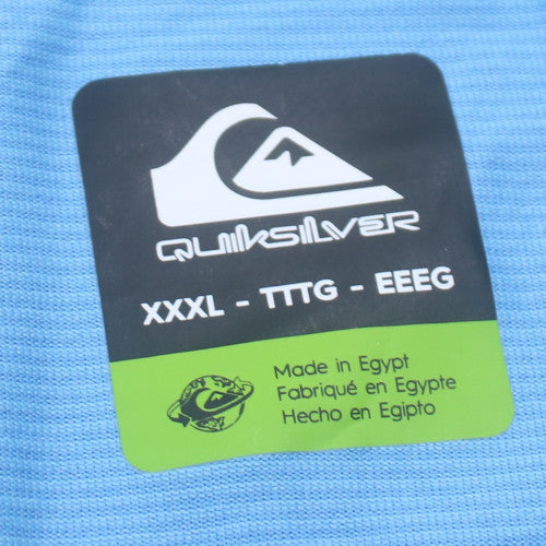 Quiksilver Men's Blue XXXL Short Sleeve Crew Neck T-Shirt