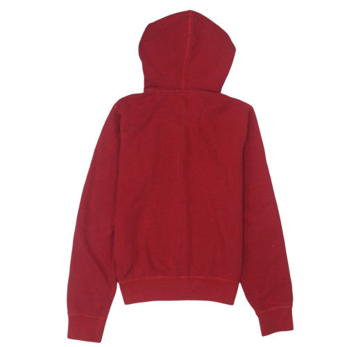 Polo Ralph Lauren Boys Red Full Zip Hoodie Size L Cotton Blend
