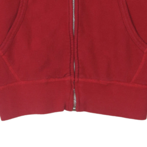 Polo Ralph Lauren Boys Red Full Zip Hoodie Size L Cotton Blend