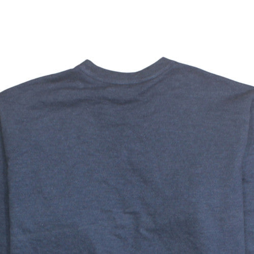 Eddie Bauer Men's Blue L Pullover Cotton Blend Crew Neck Sweatshirt
