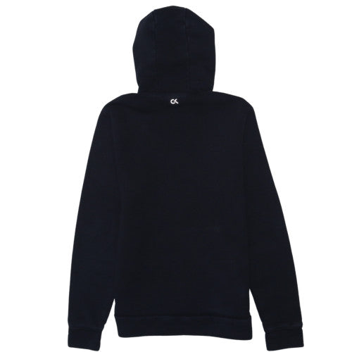 Calvin Klein Men’s Black Pullover Hoodie S Logo Fleece Sweatshirt