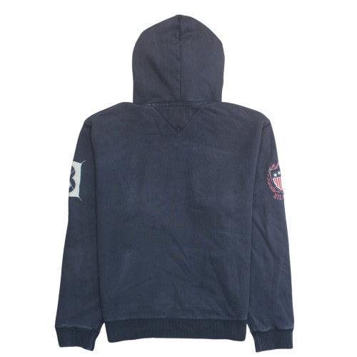 Tommy Hilfiger Men’s Navy USA Hoodie Pullover Sweatshirt L