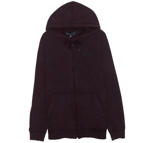 Under Armour Men's Brown Full Zip Hoodie Size M Fleece Sportswear