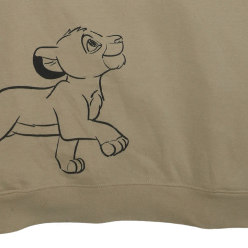 Disney The Lion King Women's Beige Pullover Hoodie Size L