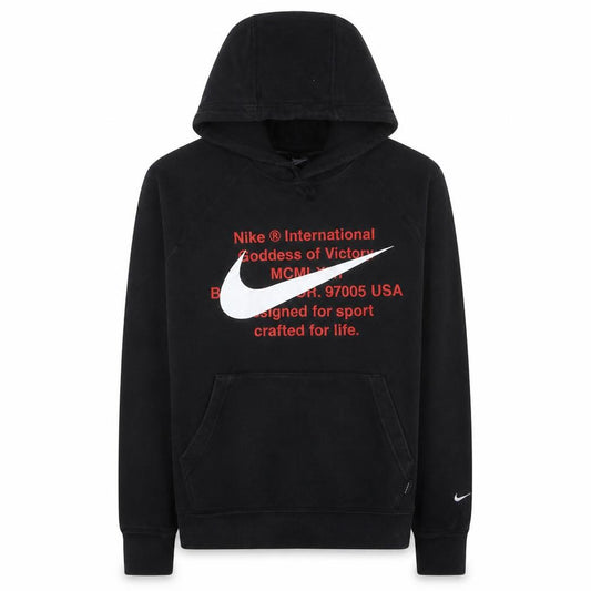 Nike Men's Black M Hooded Pullover Fleece Activewear Jacket