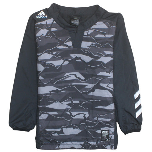 Adidas Boys Black Camouflage Pullover Sweatshirt Size 140 Long Sleeve