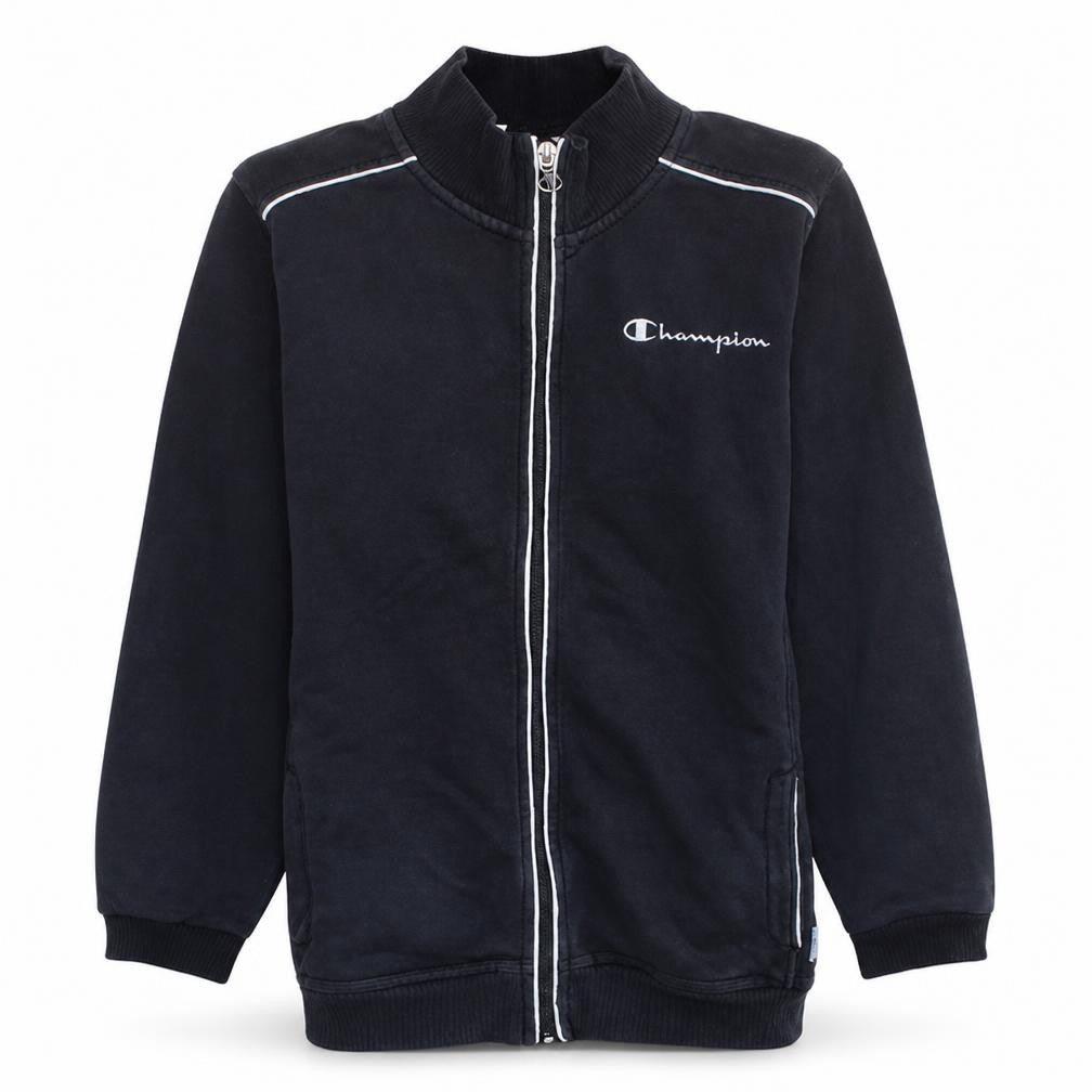 Champion Womens Black Size 12 Track Jacket Full Zip Activewear