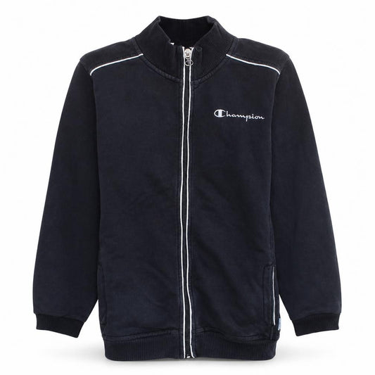 Champion Womens Black Size 12 Track Jacket Full Zip Activewear