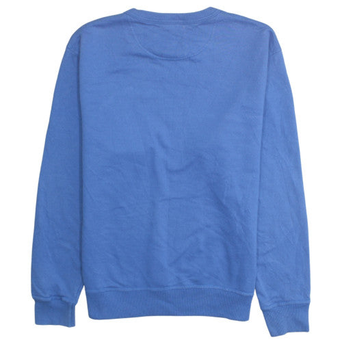 Champion Men's Blue Pullover Sweatshirt Size M Logo Fleece Crew Neck