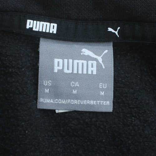 Puma Men’s Black Medium 1/4 Zip Fleece Sweatshirt Pullover