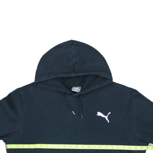 Puma Men’s Black Pullover Hoodie L Fleece Sweatshirt
