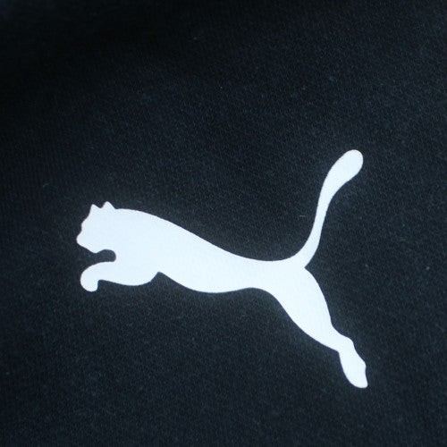 Puma Men’s Black Pullover Hoodie L Fleece Sweatshirt