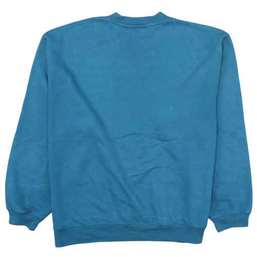 Reebok Essentials Mens Blue Crew Neck Pullover Sweatshirt L