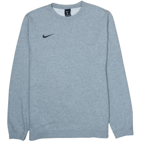 Nike Men's Grey Large Pullover Sweatshirt Crew Neck Fleece
