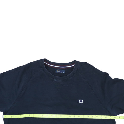 Fred Perry Men's Blue XL Crew Neck Pullover Sweatshirt