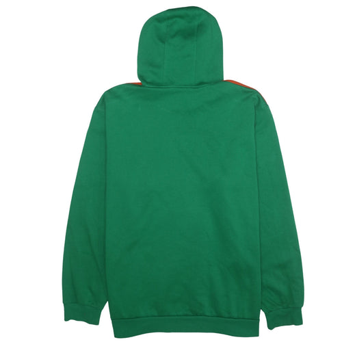 Adidas Men’s Green 2XL Pullover Hoodie with Logo Print