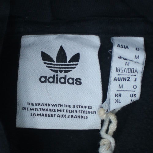 Adidas Mens Black Pullover Hoodie L Sports Fleece Sweatshirt
