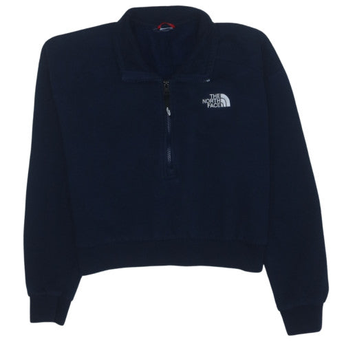 The North Face Boys Blue Fleece 1/4 Zip Pullover Sweatshirt - 10 Years
