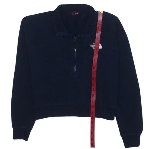 The North Face Boys Blue Fleece 1/4 Zip Pullover Sweatshirt - 10 Years