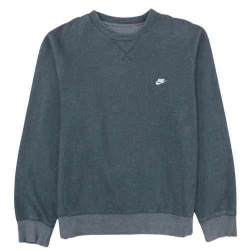 Nike Men's Grey Pullover Crew Neck Sweatshirt M Regular Fit