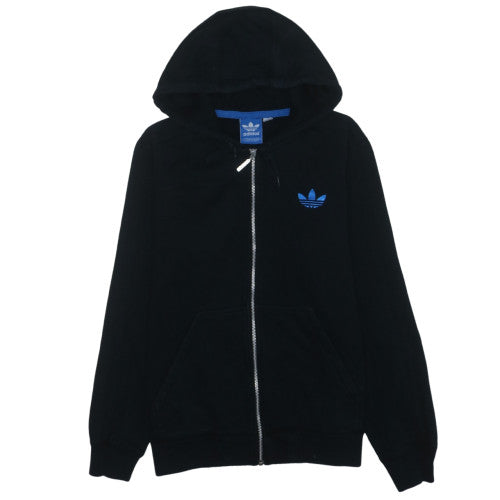 Adidas Men Black Full Zip Hoodie Size M Sportswear Fleece