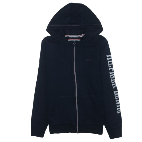 Tommy Hilfiger Men’s Blue Full Zip Hoodie Size M Classic Logo