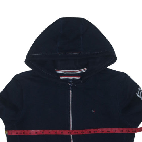 Tommy Hilfiger Men’s Blue Full Zip Hoodie Size M Classic Logo