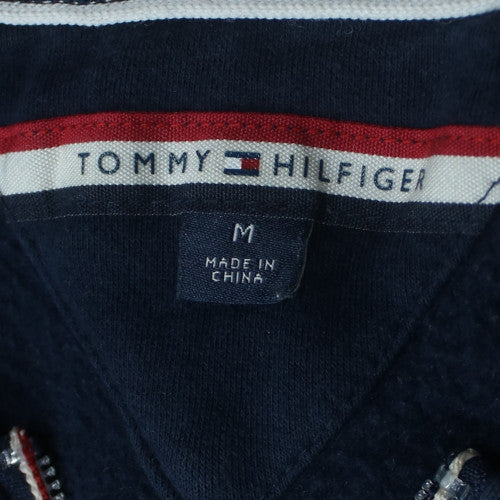 Tommy Hilfiger Men’s Blue Full Zip Hoodie Size M Classic Logo