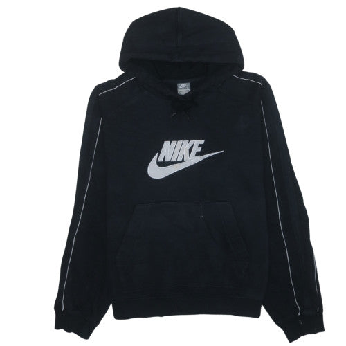 Nike Men's Black Pullover Hoodie L Fleece Sportswear Regular Fit