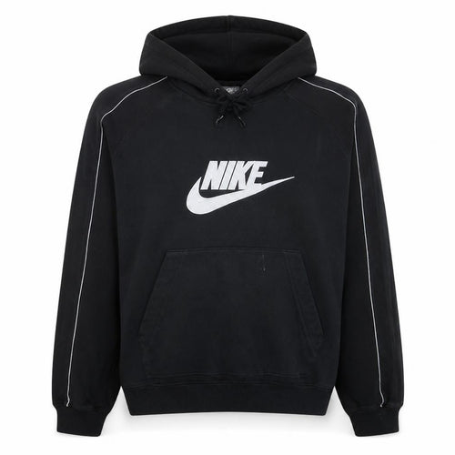 Nike Men's Black Pullover Hoodie L Fleece Sportswear Regular Fit