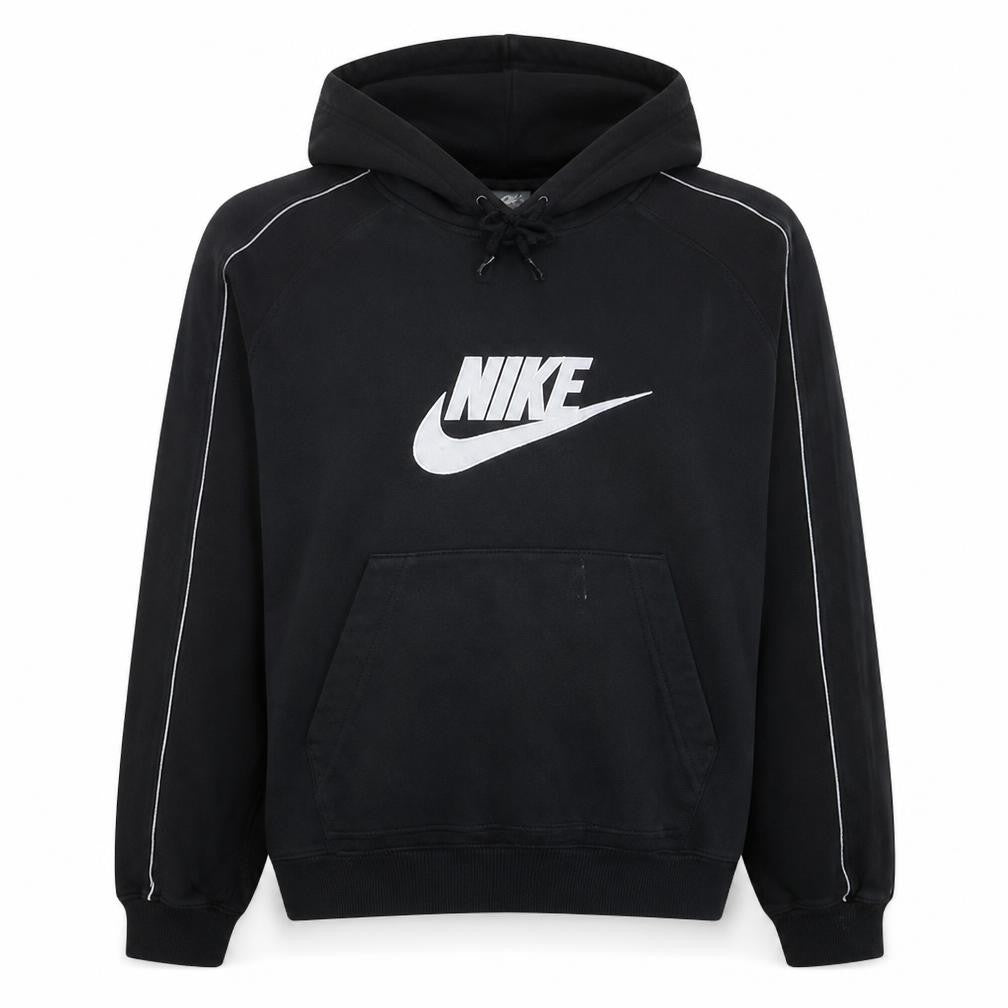 Nike Men's Black Pullover Hoodie L Fleece Sportswear Regular Fit