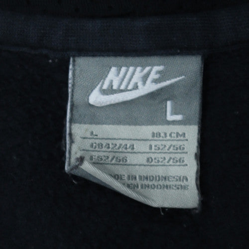 Nike Men's Black Pullover Hoodie L Fleece Sportswear Regular Fit