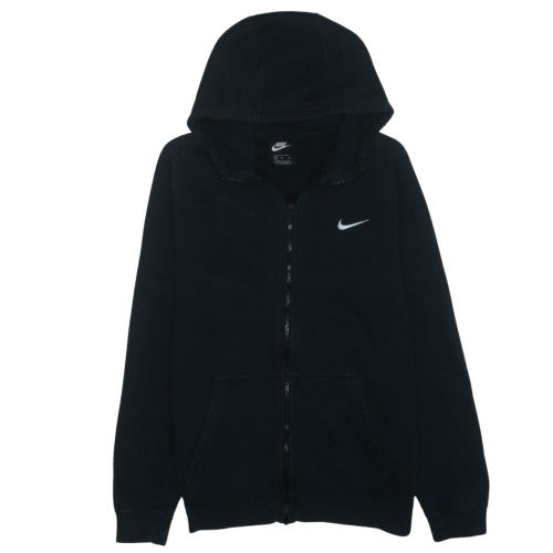 Nike Men’s Black Full Zip Hoodie M Regular Fit Fleece Sweatshirt