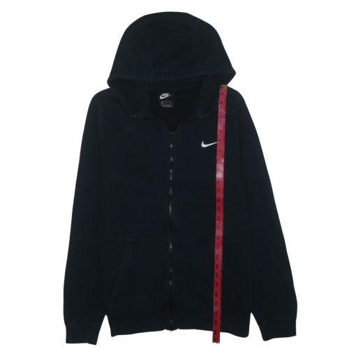 Nike Men’s Black Full Zip Hoodie M Regular Fit Fleece Sweatshirt