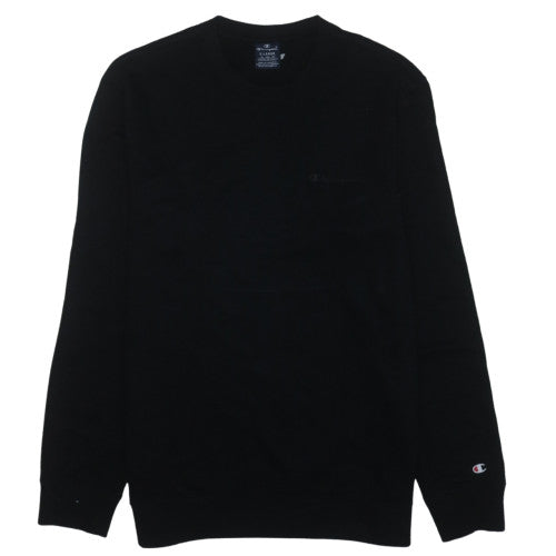Champion Men's Black XL Pullover Sweatshirt Crew Neck Cotton Blend