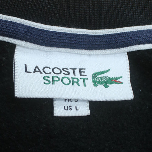 Lacoste Men’s Black Crew Neck Sweatshirt Size L Regular Fit