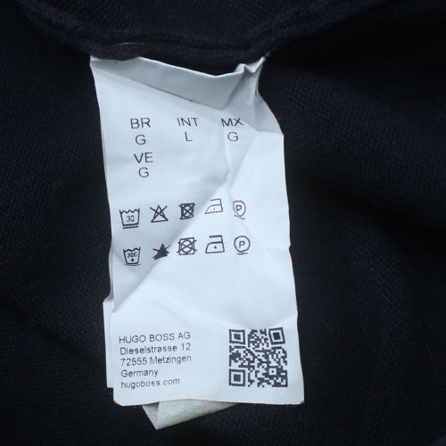 Hugo Boss Men's Blue Cotton Crew Neck Pullover Jumper L