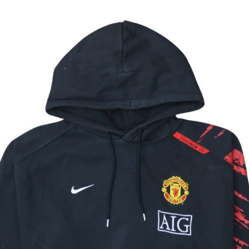 Nike Men’s Black Manchester United Pullover Hoodie Medium