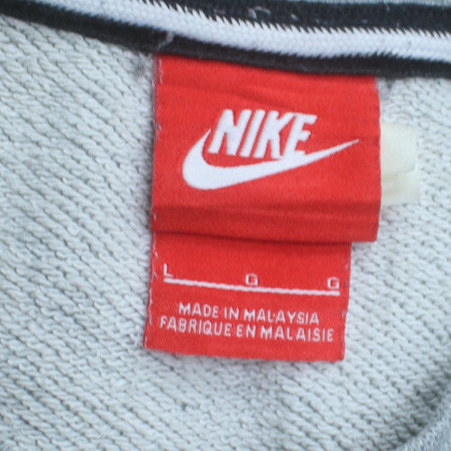Nike Men's Grey Crew Neck Pullover Sweatshirt Size M