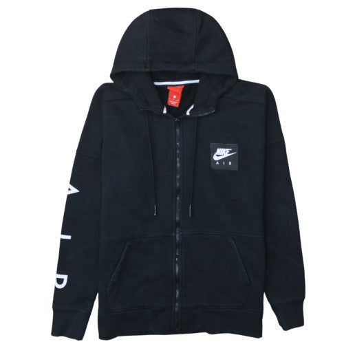 Nike Men's Black Air Full Zip Hoodie Small Cotton Blend