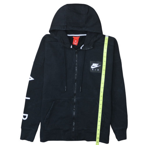 Nike Men's Black Air Full Zip Hoodie Small Cotton Blend