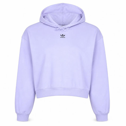 Front view of Adidas Women’s Lilac Hooded Pullover Sweatshirt, size UK 16, UK