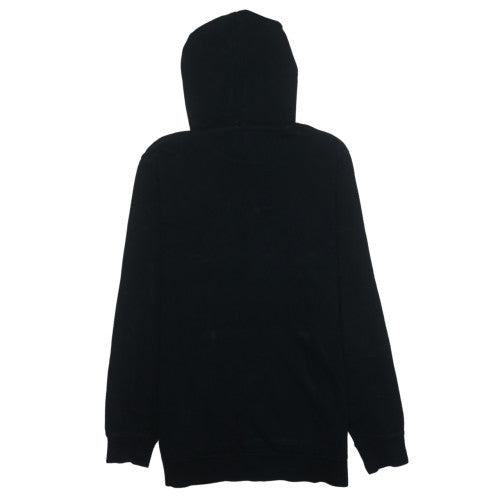 Kappa Men's Black Pullover Hoodie Medium Graphic Logo Fleece