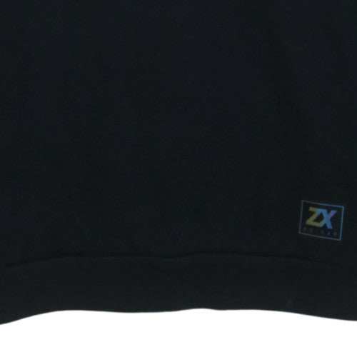 Adidas Mens Blue and Black Crew Neck Sweatshirt Size M