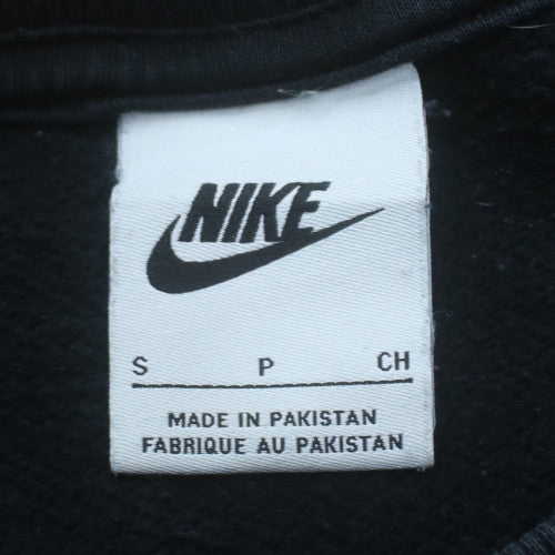 Nike Men's Black Small Crew Neck Pullover Sports Sweatshirt