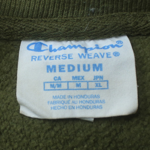 Champion Men's Green Reverse Weave Pullover Sweatshirt Medium