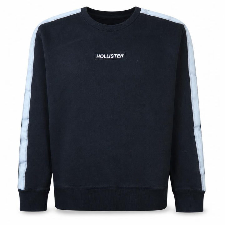 Hollister Men’s Black Logo Pullover Sweatshirt Medium